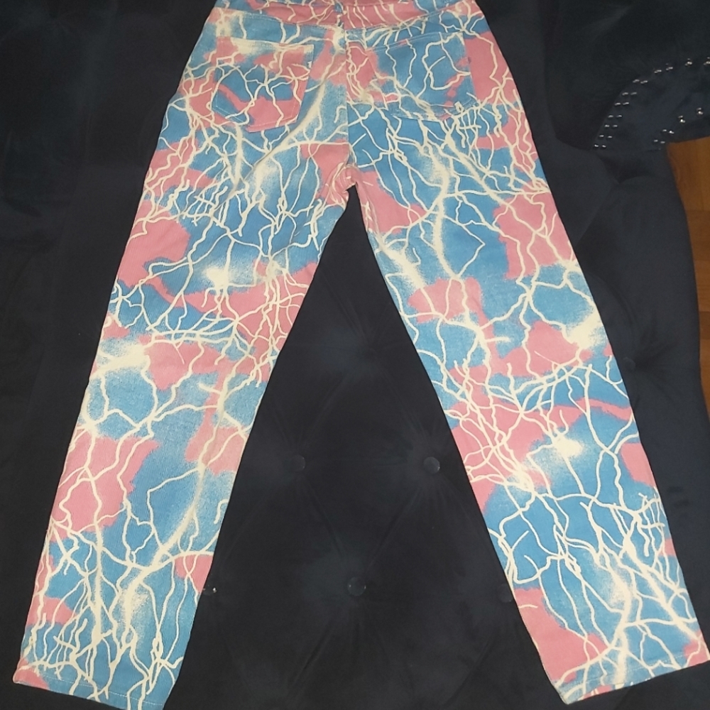 High Waist Lightning Straight Jeans 👖